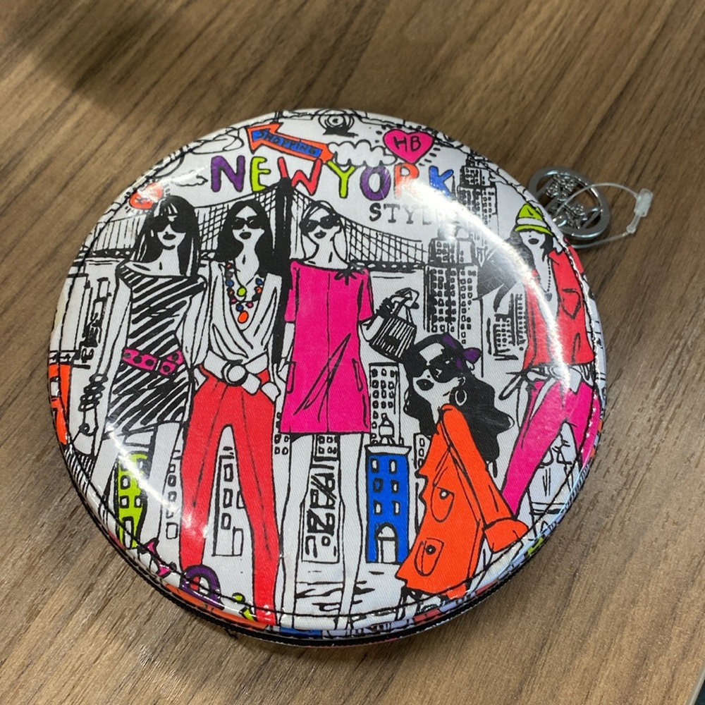 Henri Bendel large compact double mirror. NWOT